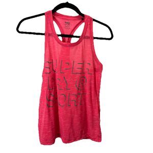Superdry Sport Pink Racerback Tank Top Workout Sleeveless Athletic Womens Size 8